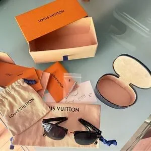100% Authentic Louis Vuitton Foldable sunglasses. Used but excellent condition. Louis Vuitton | Accessories | 0 Authentic Louis Vuitton  main image 2